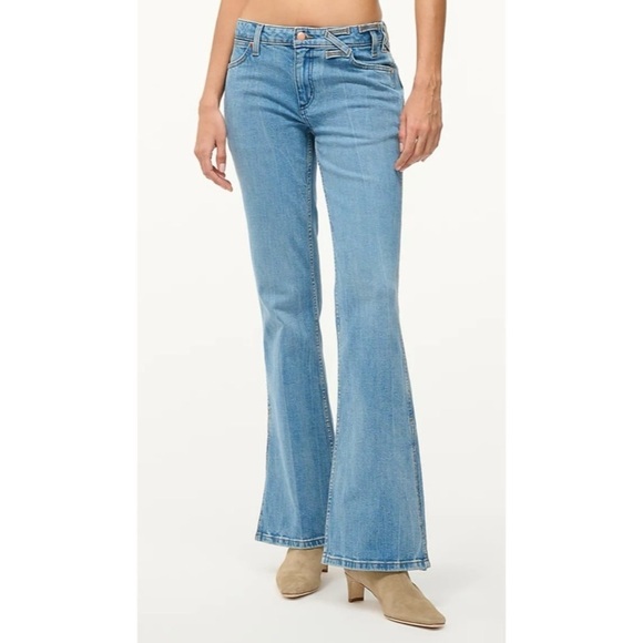 WRANGLER + STAUD The Bikini Jean in Mid Blue